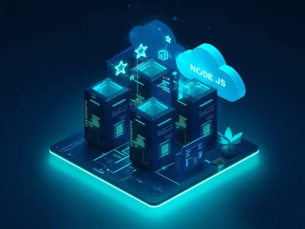 Node.js hosting with scalable servers, real-time applications, and high-performance cloud infrastructure
