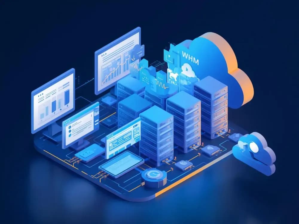 Reseller hosting platform with white label hosting, WHM control panel, and scalable hosting business infrastructure